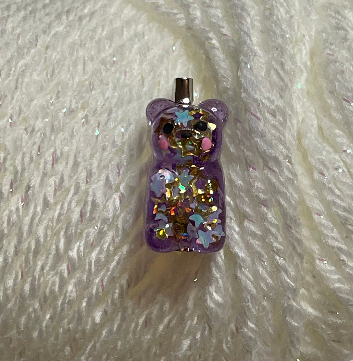 Gummy Bear Pin: Purple Galaxy Sunset