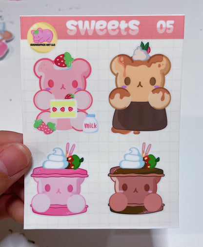 Strawberry/Chocolate Gummy Sticker Sheet