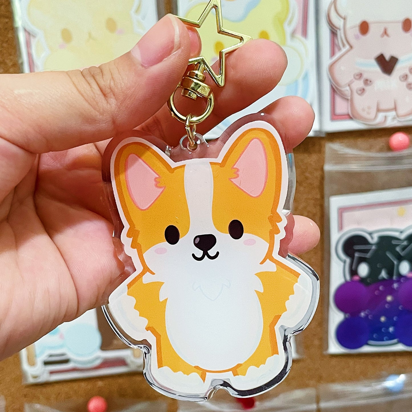 Mega keychain - Corgi