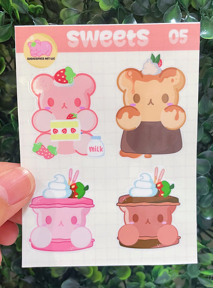 Strawberry/Chocolate Gummy Sticker Sheet