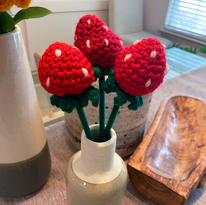 Crochet Flower - Strawberry