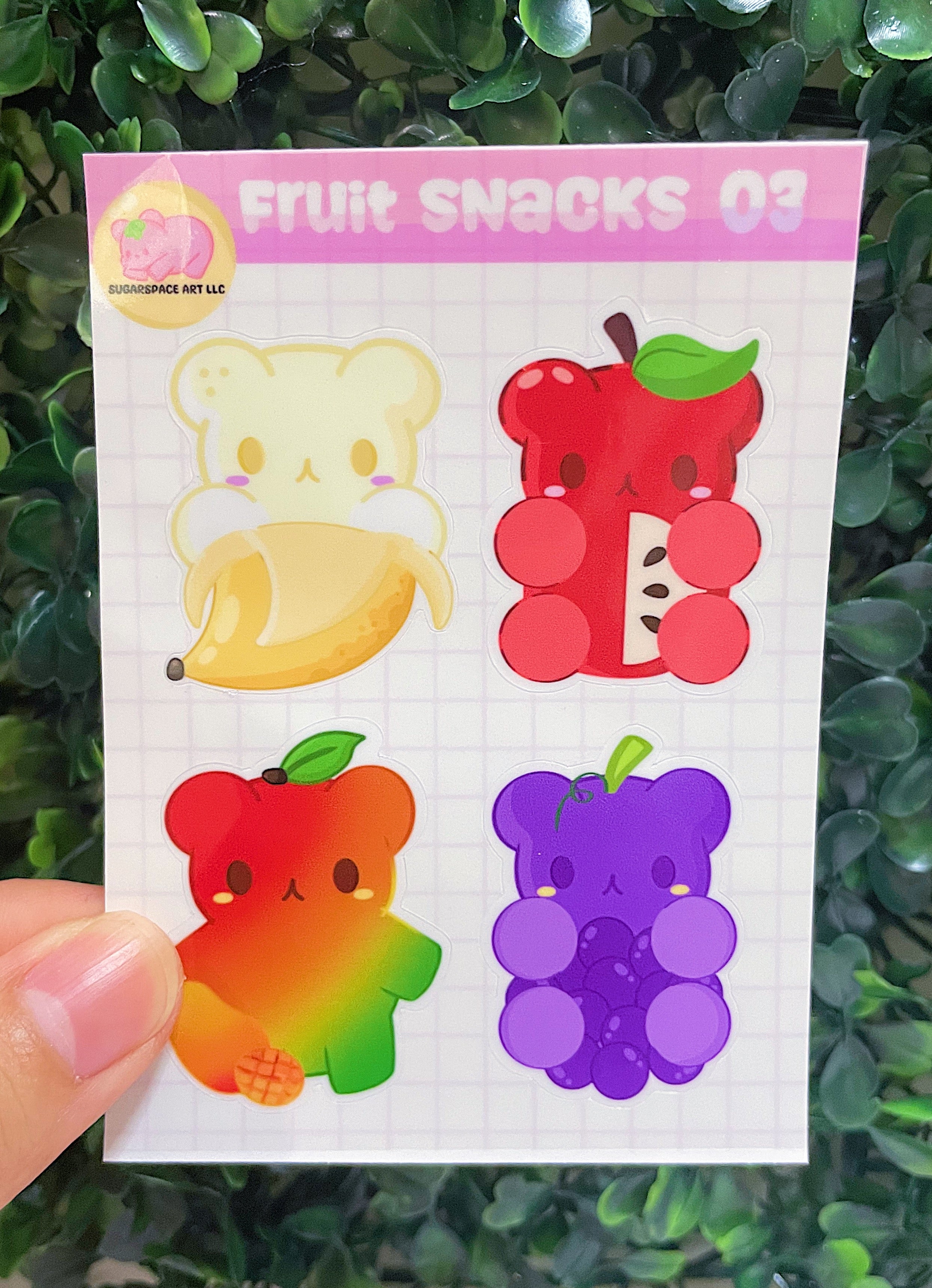 Snack Sticker Sheet Fruit Snack Sticker Sheet – Sugarspaceart