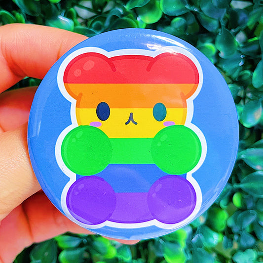 PRIDE Gummy Button