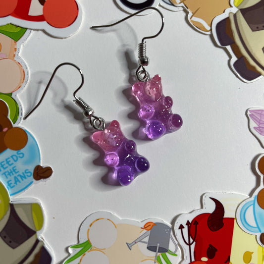 Princess Gummy Bear Earrings