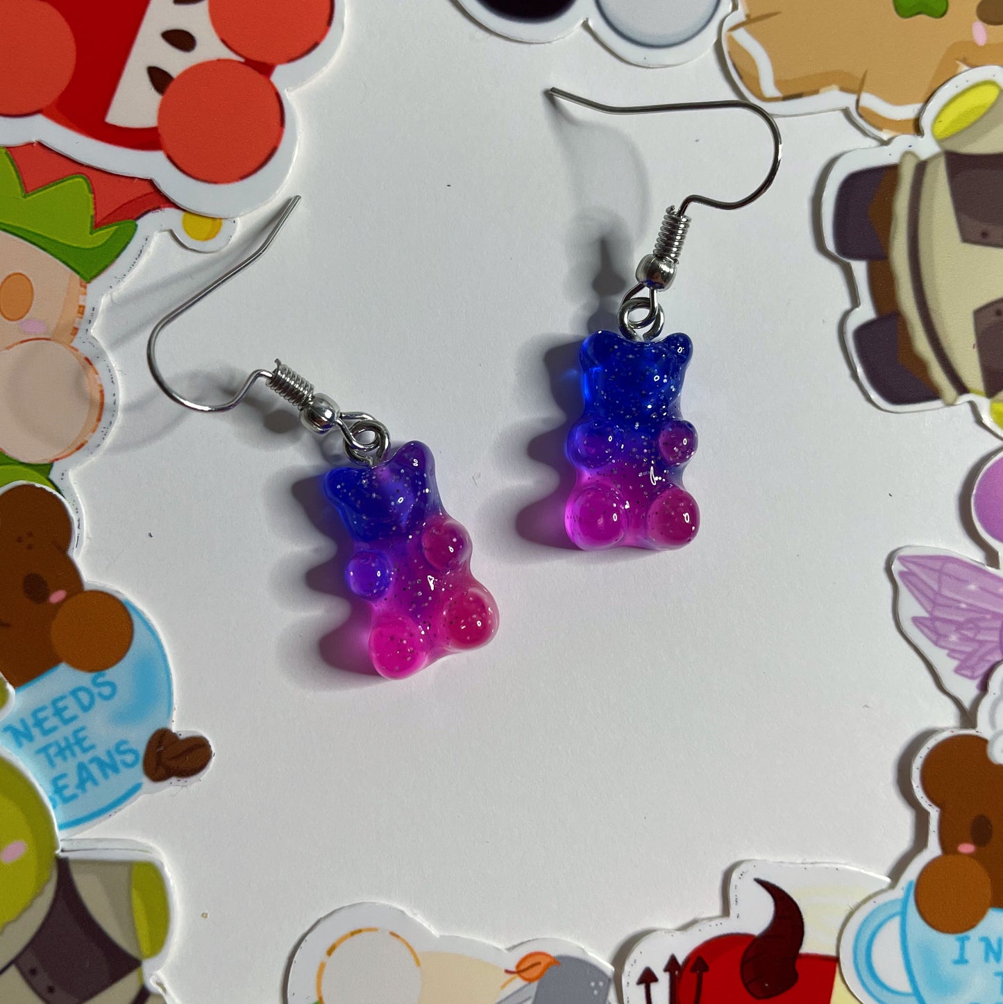 Galaxy Bear Earrings