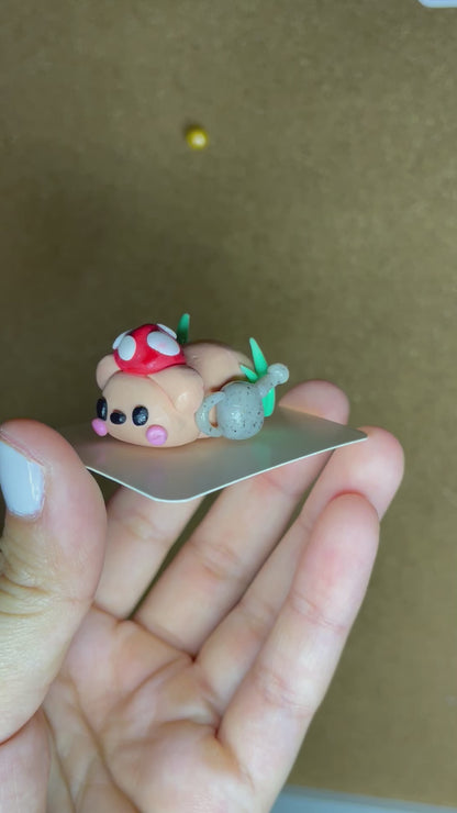 Gummy Bear Clay Pin: Mushroom